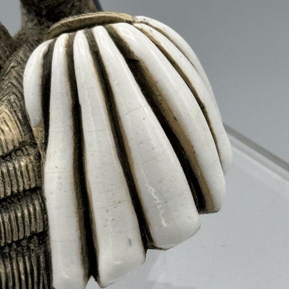 Vtg Artesania Rinconada Pelican Figurine Uruguay Signed Animal Pottery 3" Bird - Picture 3 of 9